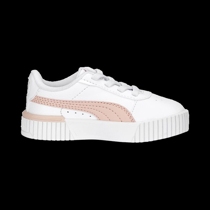 Puma På Tilbud Carina 2.0 Ac Joggesko Babyer Hvit-rosa Støv-sølv