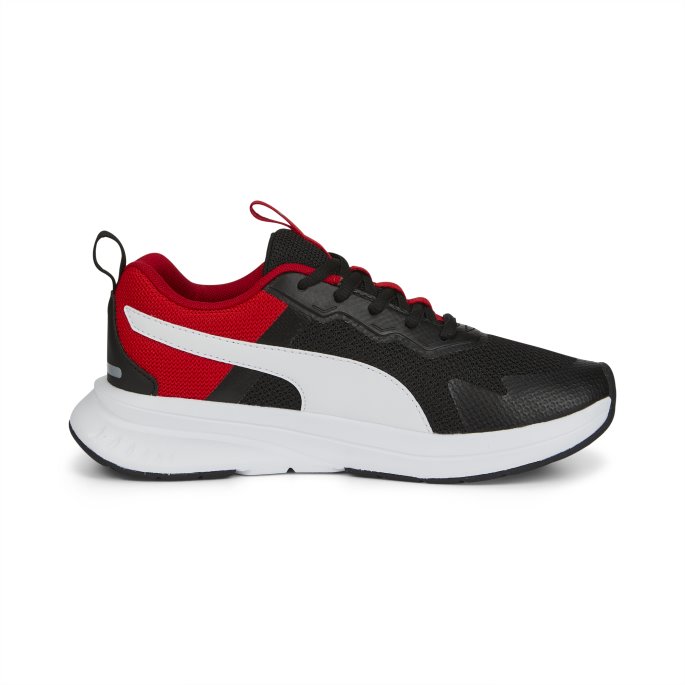 Evolve Run Mesh Joggesko Ungdom Svart-hvit Puma På Salg