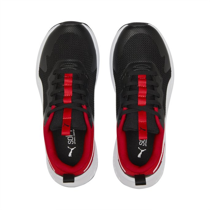 Evolve Run Mesh Joggesko Ungdom Svart-hvit Puma På Salg