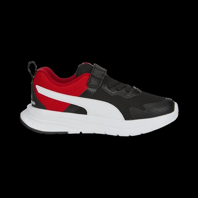 Evolve Run Mesh Alternative Lukking Joggesko Barn Svart-hvit Puma På Tilbud