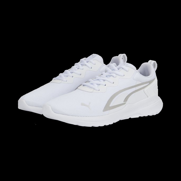 Hvit-grå Fiolett Puma På Salg Hele Dagen Aktive Joggesko