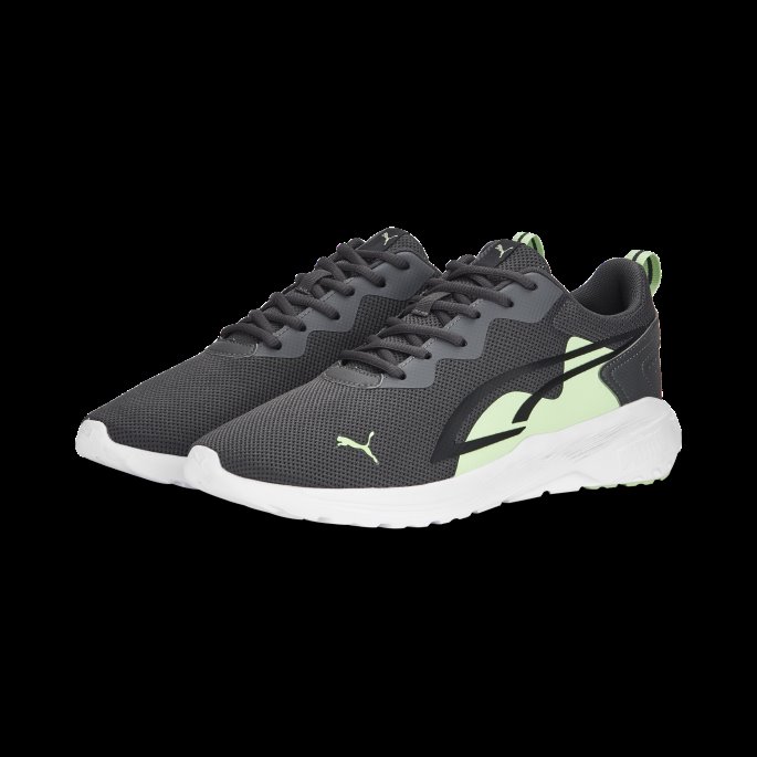Puma På Salg Hele Dagen Aktive Joggesko Skygge Grå-fizzy Lime-svart