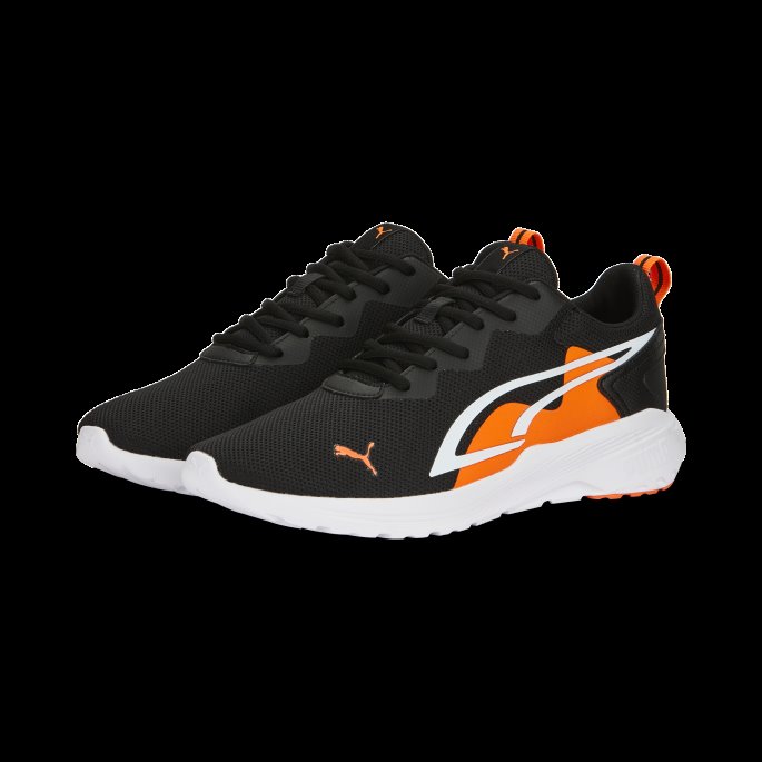 Svart-ultra Oransje-hvit Puma På Salg Hele Dagen Aktive Joggesko