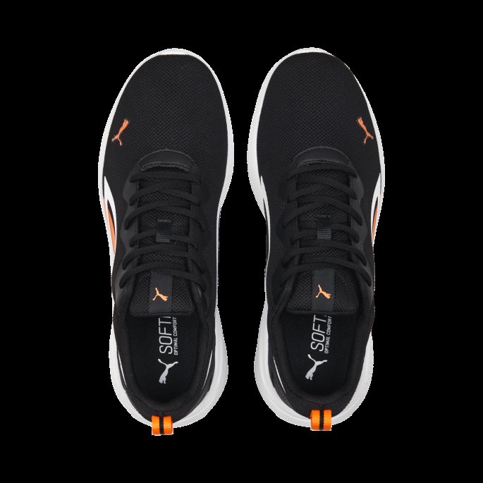 Svart-ultra Oransje-hvit Puma På Salg Hele Dagen Aktive Joggesko