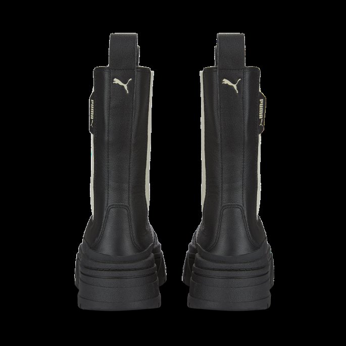 Mayze Stack Chelsea Boot Dame Svart Puma På Salg