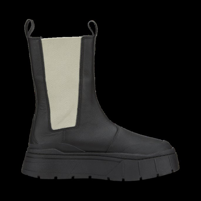 Mayze Stack Chelsea Boot Dame Svart Puma På Salg