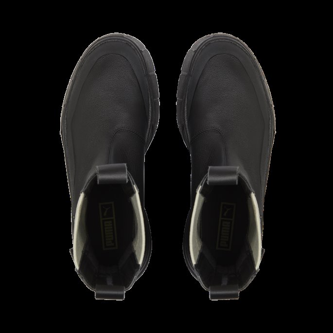 Mayze Stack Chelsea Boot Dame Svart Puma På Salg