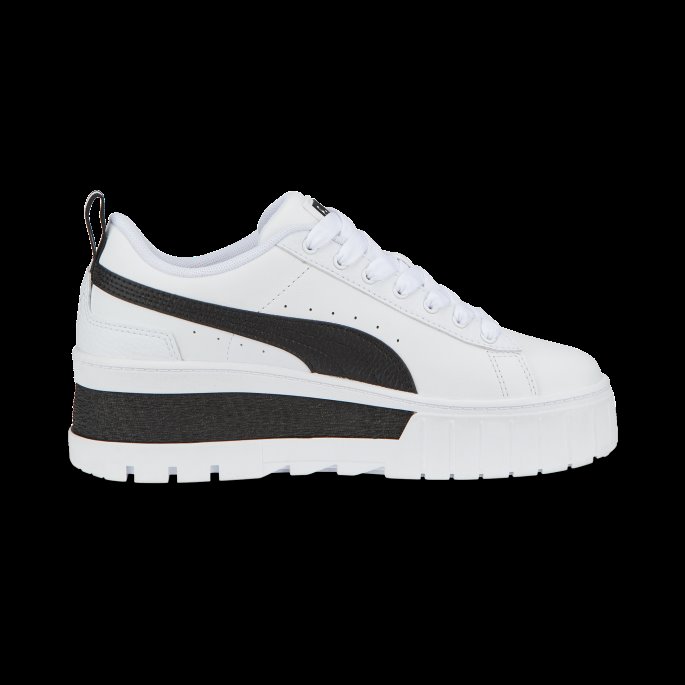 Puma På Tilbud Mayze Wedge Joggesko Dame Hvit-svart