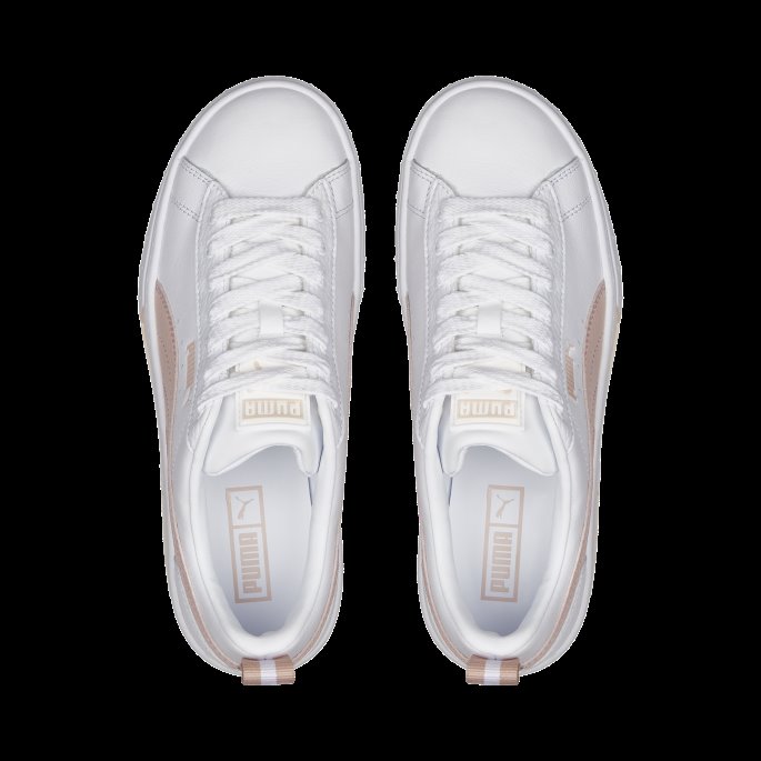 Hvit-rose Kvarts Puma På Tilbud Mayze Wedge Joggesko Kvinner