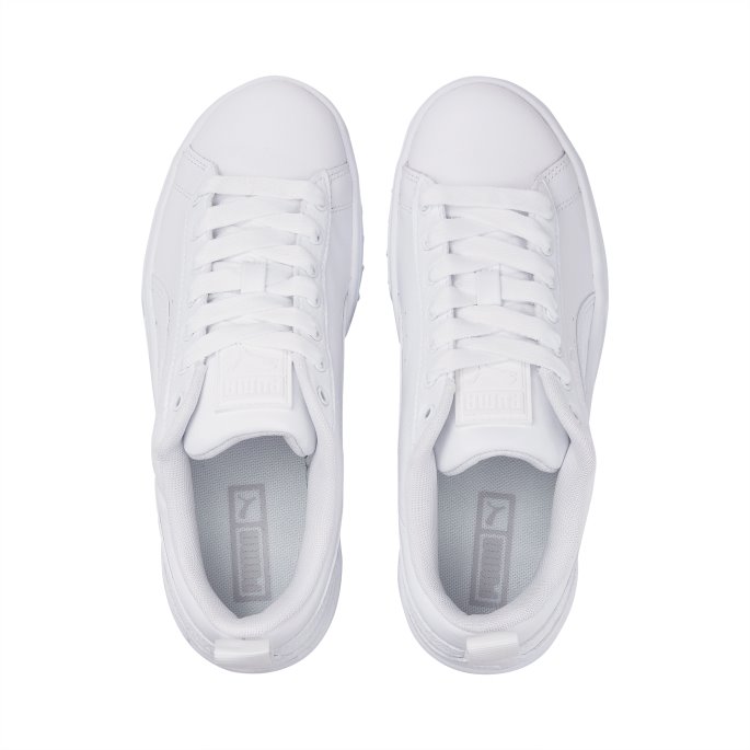 Mayze Wedge Joggesko Hvit Puma På Tilbud