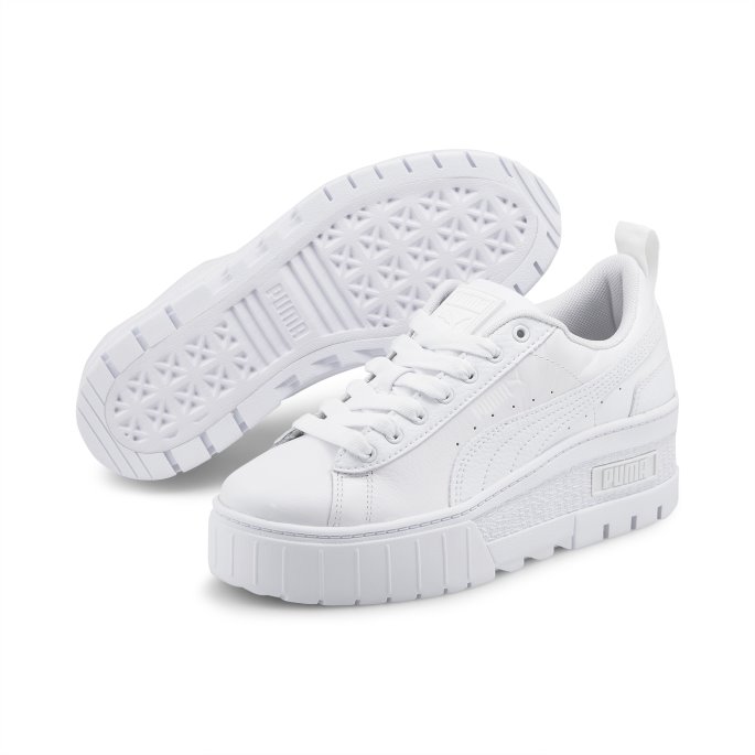 Mayze Wedge Joggesko Dame Puma På Tilbud Hvit