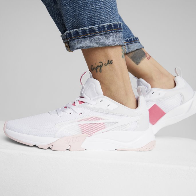 Zora Joggesko Kvinner Hvit-solnedgang Rosa-kritt Rosa Puma På Salg