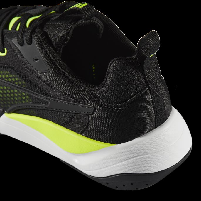 Puma På Tilbud Zora Joggesko Dame Svart-svart-lime Squeeze