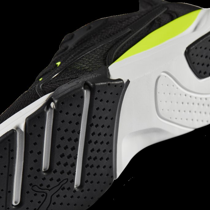 Puma På Tilbud Zora Joggesko Dame Svart-svart-lime Squeeze