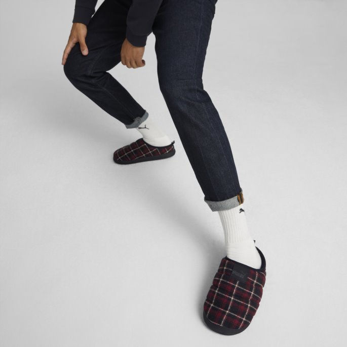 Scuff Flanell Tøfler Urban Rød-svart Puma På Salg