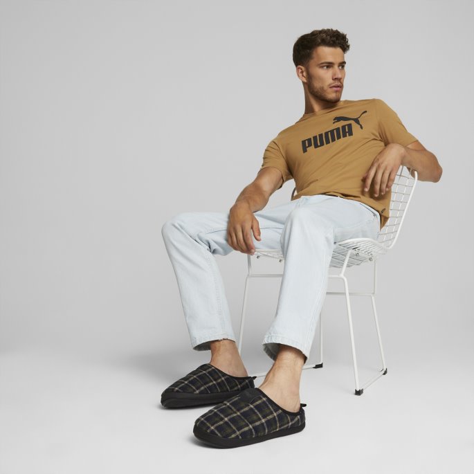 Scuff Flanell Tøfler Puma På Tilbud Brent Oliven-svart