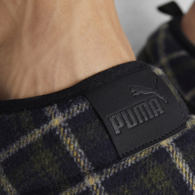 Scuff Flanell Tøfler Puma På Tilbud Brent Oliven-svart