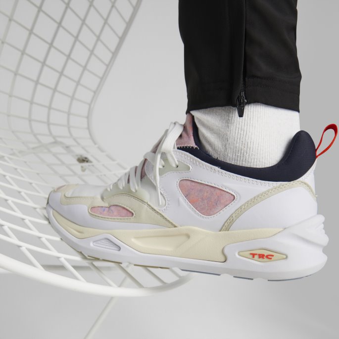 Trc Blaze Re:collection Joggesko Hvit-dampgrå Puma På Tilbud
