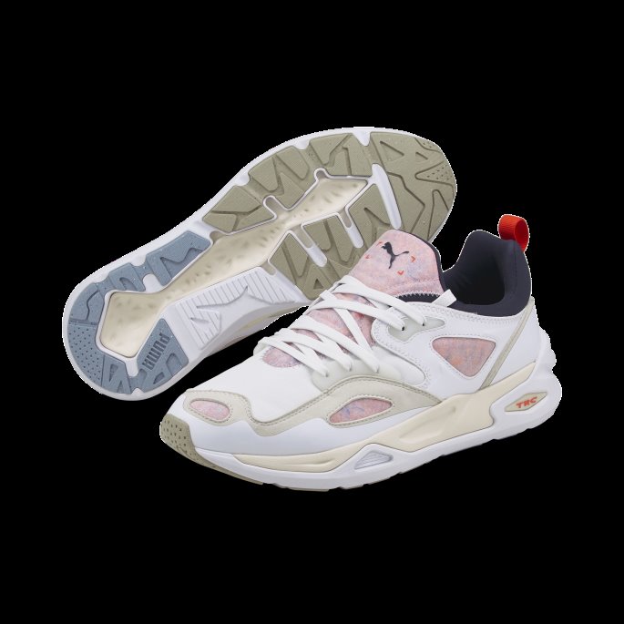 Trc Blaze Re:collection Joggesko Hvit-dampgrå Puma På Tilbud