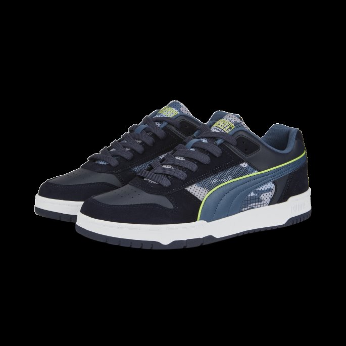 Puma På Tilbud Rbd Game Low Sashiko Joggesko Parisian Night-night Sky-lime