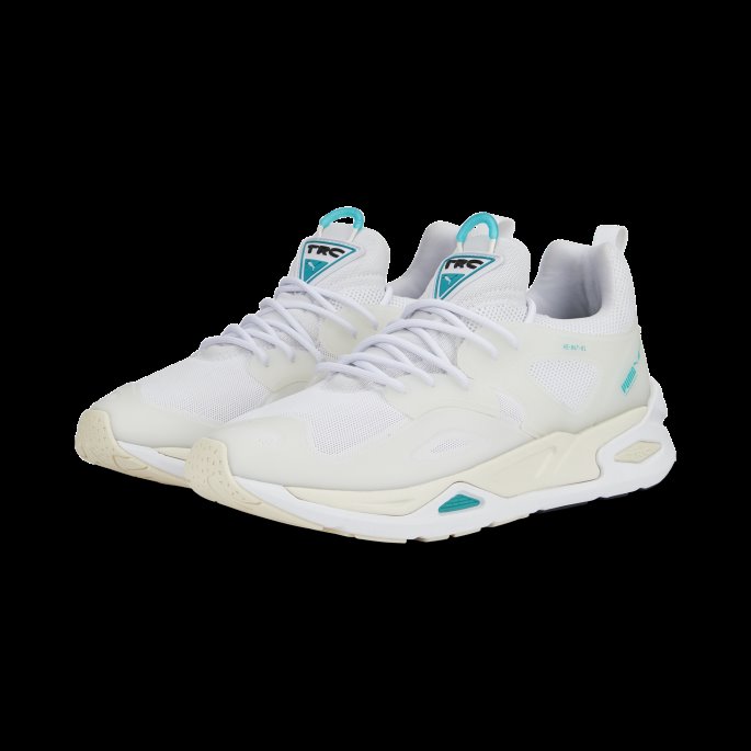 Hvit-dyp Aqua Puma På Tilbud Trc Blaze Støpte Joggesko