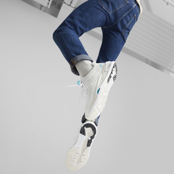 Puma På Tilbud Hvit-dyp Aqua Trc Blaze Støpte Joggesko