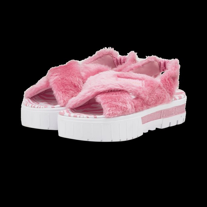 Puma På Tilbud X Baby Phat Mayze Sandal Prisme Rosa-hvit-team Gull