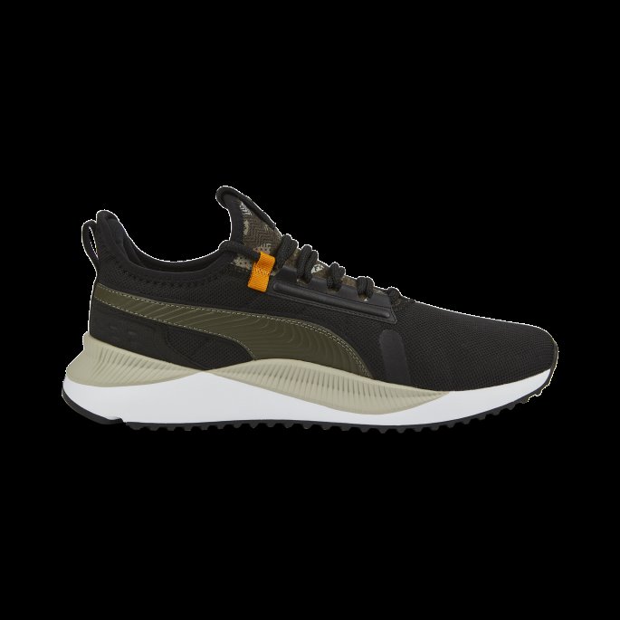 Pacer Future Street Sashiko Joggesko Svart-oliven-oransje Puma På Tilbud