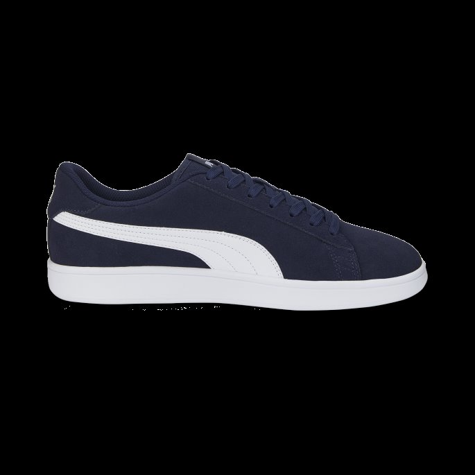 Peacoat-hvit-hvit Puma På Tilbud Smash V2 Brede Joggesko