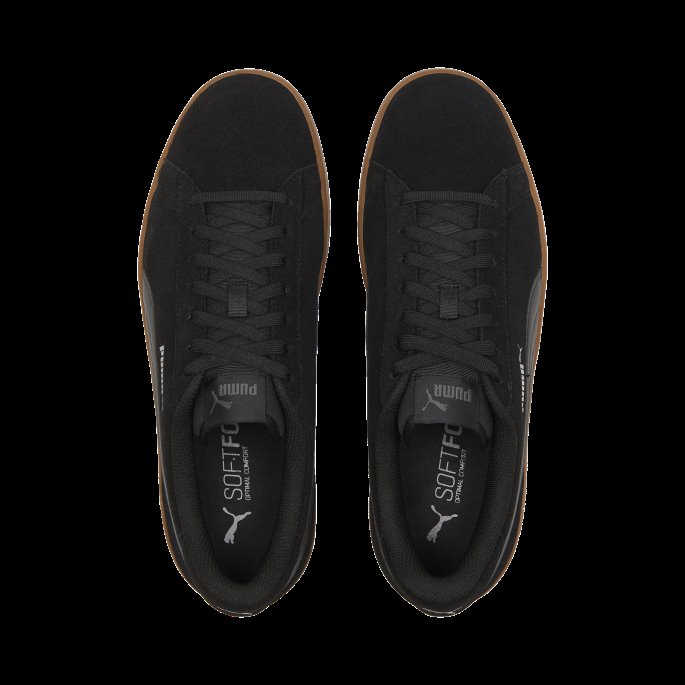 Sort-svart-asfalt Smash V2 Brede Joggesko Puma På Tilbud