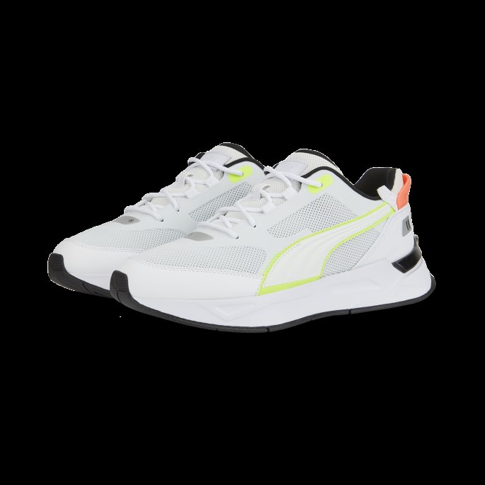 Puma På Tilbud Hvit-lime Squeeze Mirage Sport Tech Laser Tag Joggesko