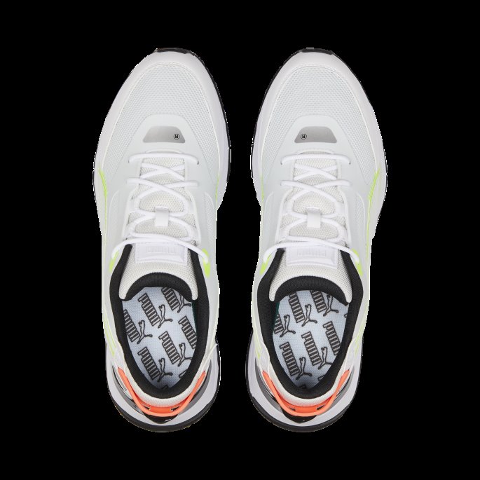 Puma På Tilbud Hvit-lime Squeeze Mirage Sport Tech Laser Tag Joggesko