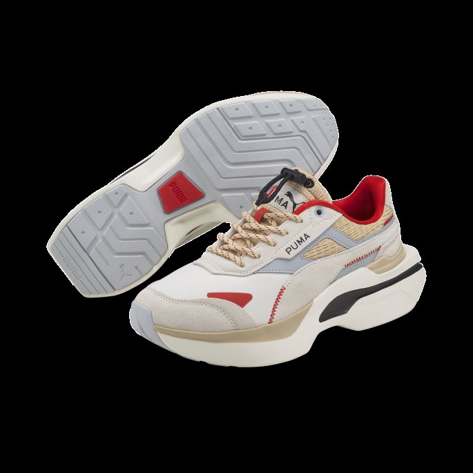 Puma På Tilbud Vaporous Grå-lys Sand Kosmo Rider Retrograd Dame Joggesko