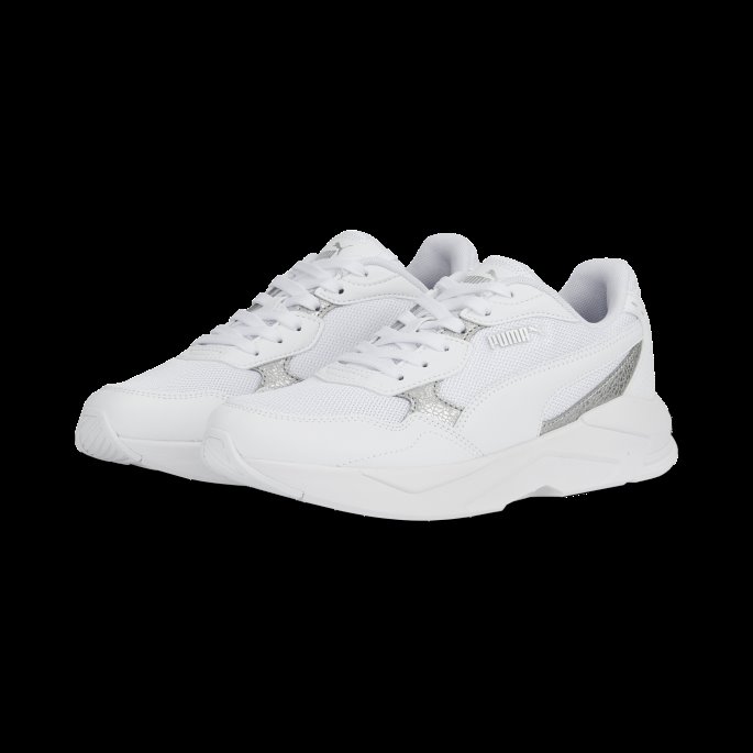 Puma På Tilbud X-ray Speed Lite Distressed Joggesko Hvit-hvit-sølv