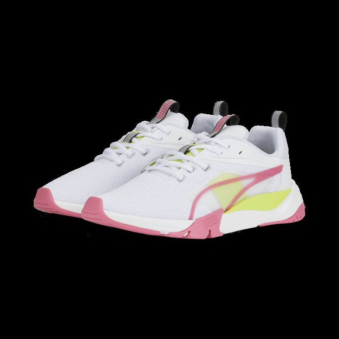 Zora In Motion Dame Joggesko Puma På Tilbud Hvit-solnedgang Rosa-lys Lime