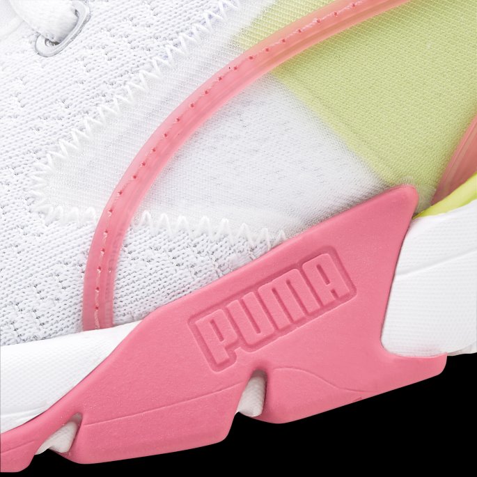 Zora In Motion Dame Joggesko Puma På Tilbud Hvit-solnedgang Rosa-lys Lime