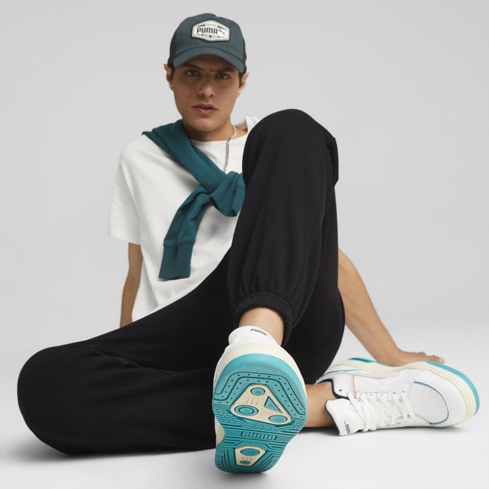 Puma På Tilbud Slipstream Lo Retro Sum Joggesko Hvit-dyp Aqua