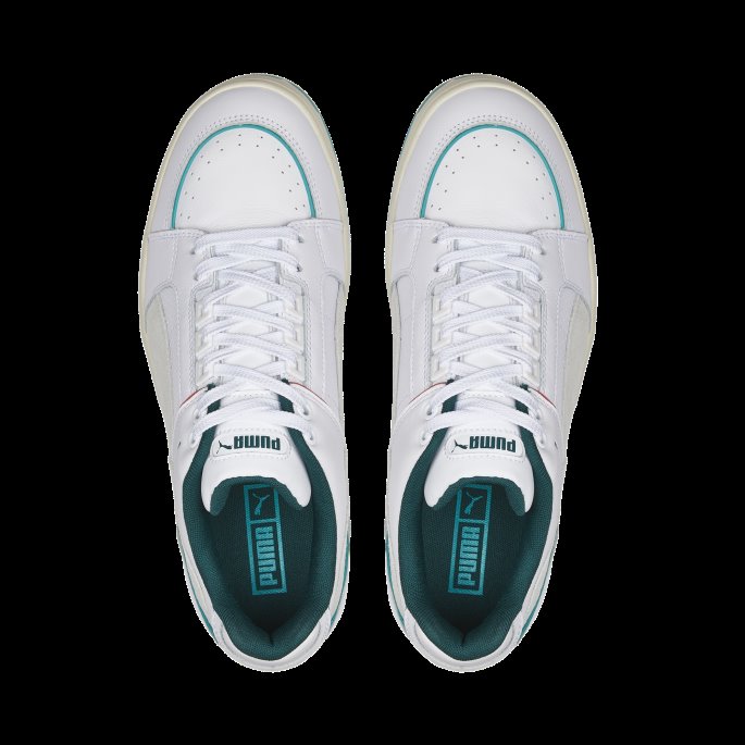Puma På Tilbud Slipstream Lo Retro Sum Joggesko Hvit-dyp Aqua