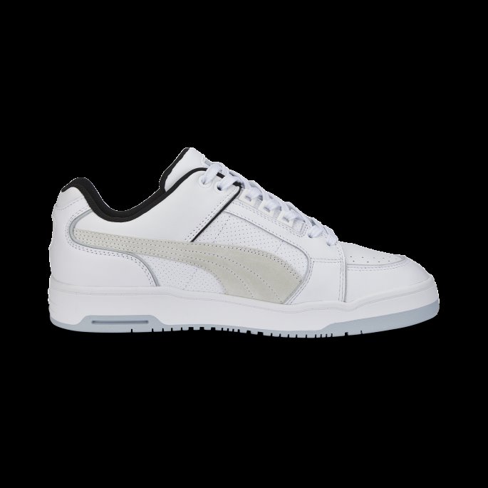 Puma På Tilbud Hvit-platina Grå Slipstream Lo Retro Sum Sneakers