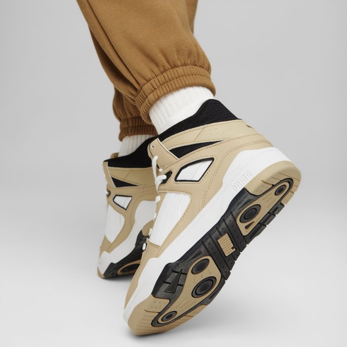 Slipstream Mid Sneakers Kvinner Hvit-lys Sand-svart Puma På Tilbud