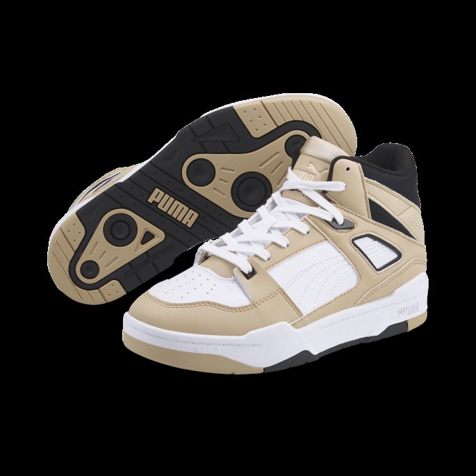Slipstream Mid Sneakers Kvinner Hvit-lys Sand-svart Puma På Tilbud