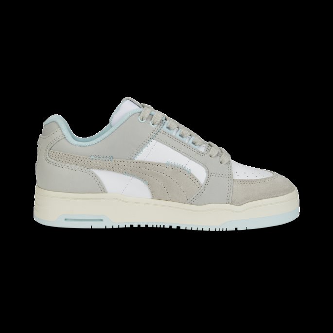 Puma På Tilbud Hvit-marshmallow-fiolett-aqua Slipstream Lo Sammensydde Joggesko Kvinner