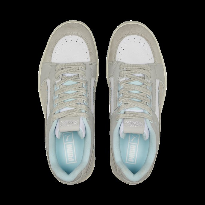 Puma På Tilbud Hvit-marshmallow-fiolett-aqua Slipstream Lo Sammensydde Joggesko Kvinner