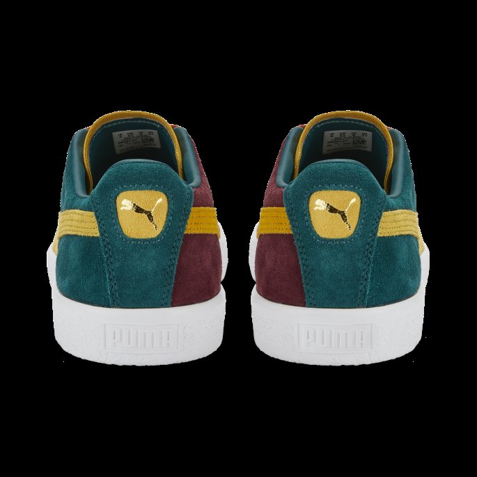 Semsket Vtg Teams Joggesko Grønn-sennepsfrø-aubergine Puma På Salg