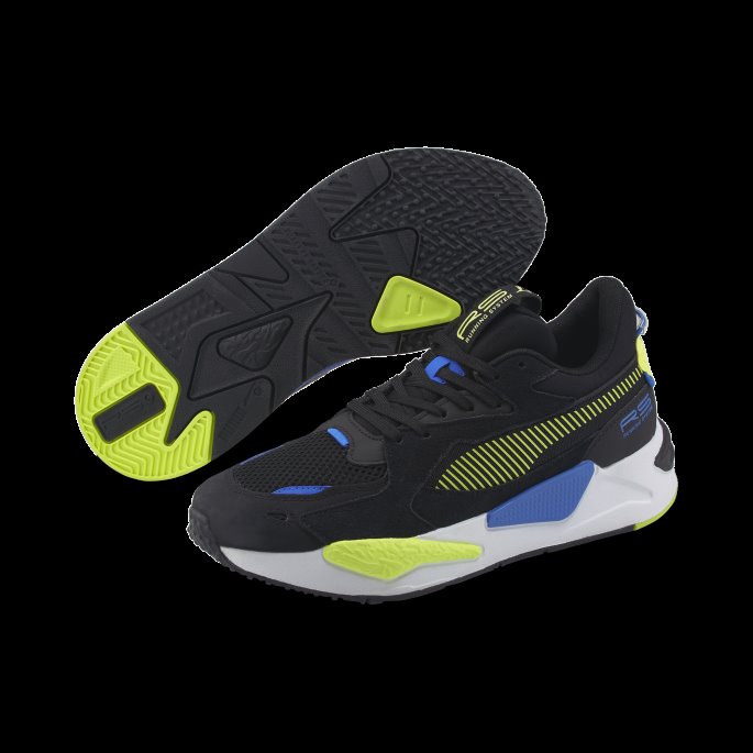 Rs-z Reinvention Joggesko Puma På Tilbud Svart-lime Squeeze