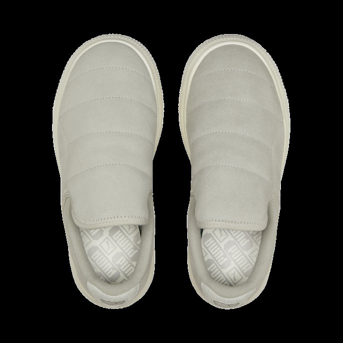 Puma På Tilbud Grå Fiolett-marshmallow Semsket Skinn Mayu Slip-on First Sense Joggesko For Kvinner