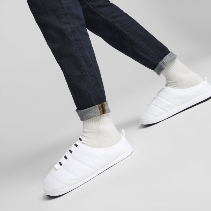 Scuff Tape Tøfler Puma På Tilbud Hvit-svart