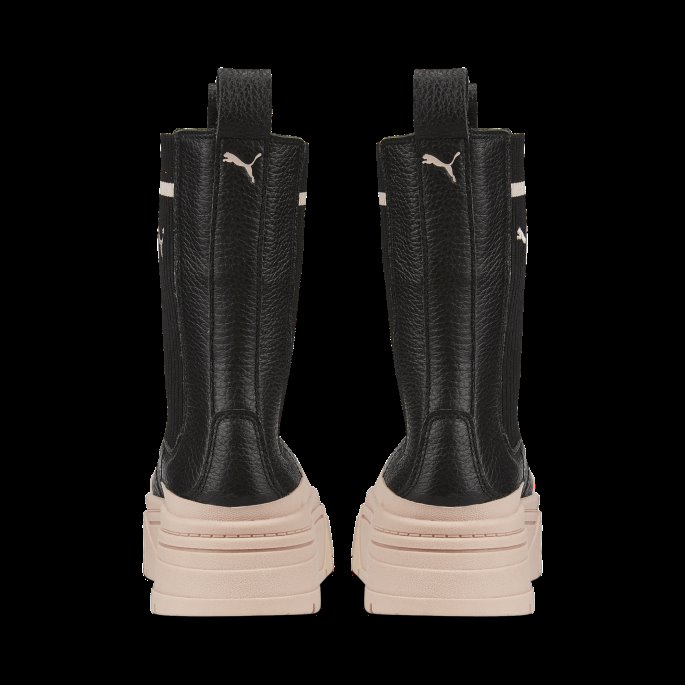 Black-rose Quartz Puma På Tilbud Mayze Stack Uformell Chelsea Støvel For Kvinner