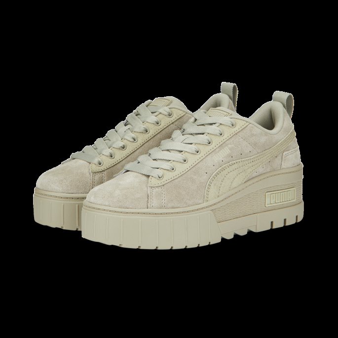 Pebble Grey Mayze Wedge Tonal Joggesko Kvinner Puma På Tilbud
