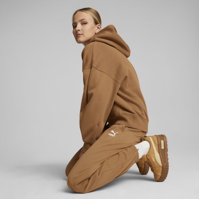 Puma På Tilbud Desert Tan Mayze Wedge Semsket Dame Joggesko